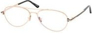 Tom Ford FT 6128-B Korrektionsbrille Aviator, Metall, Gold, Herren - Bild 1