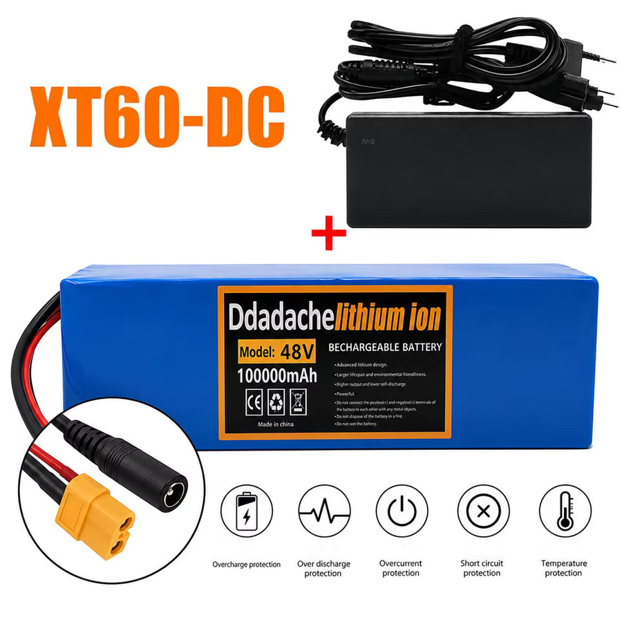 Ddadache Lithium-Ionen-Akku 48V 100Ah 2000W 13S3P in Blau mit BMS für 48V-Motoren - Bild 4