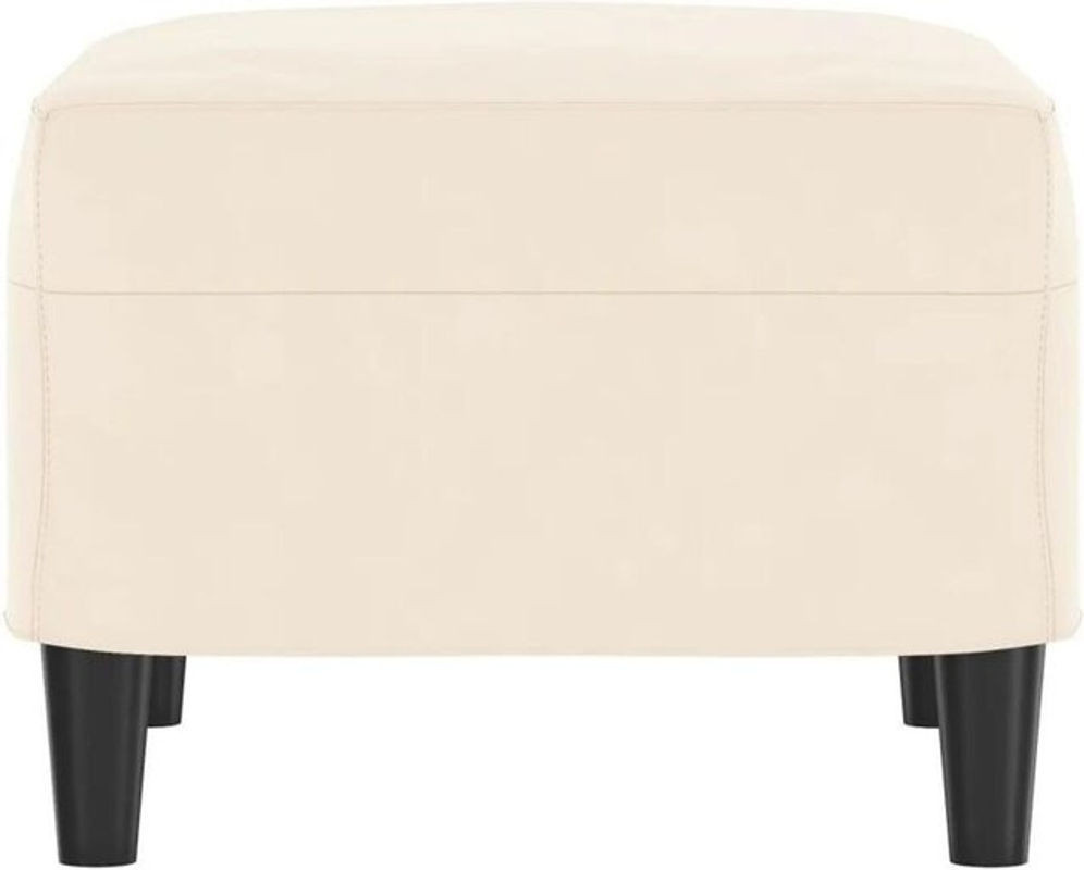 Moderne Sitzbank aus Samt von Vidaxl in Beige, B/T/H: 70 x 35 x 41 cm - Bild 1
