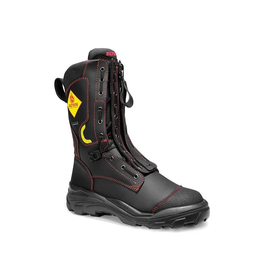 Elten Feuerwehrstiefel Form D FIRE PROOF GTX in Schwarz-Rot aus Rindleder, Größe 42 - Bild 2