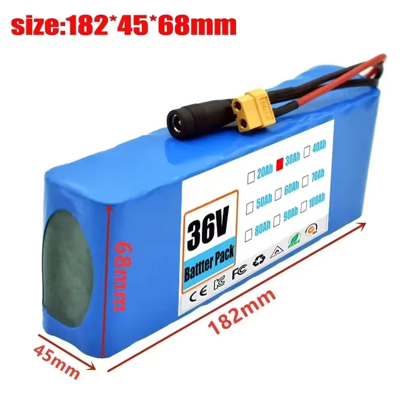 Ddadache 10S2P 36V 30000mAh Lithium-Ionen-Akku für Motorrad und Roller in Blau - Bild 2