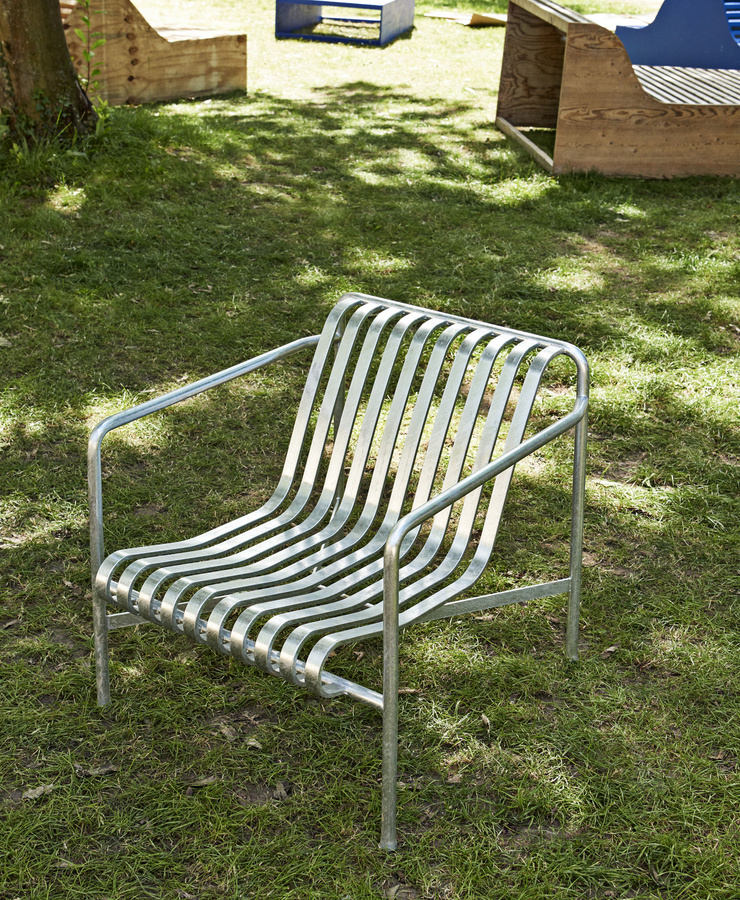 HAY Palissade Dining Arm Chair aus Stahl in Silber - Bild 2