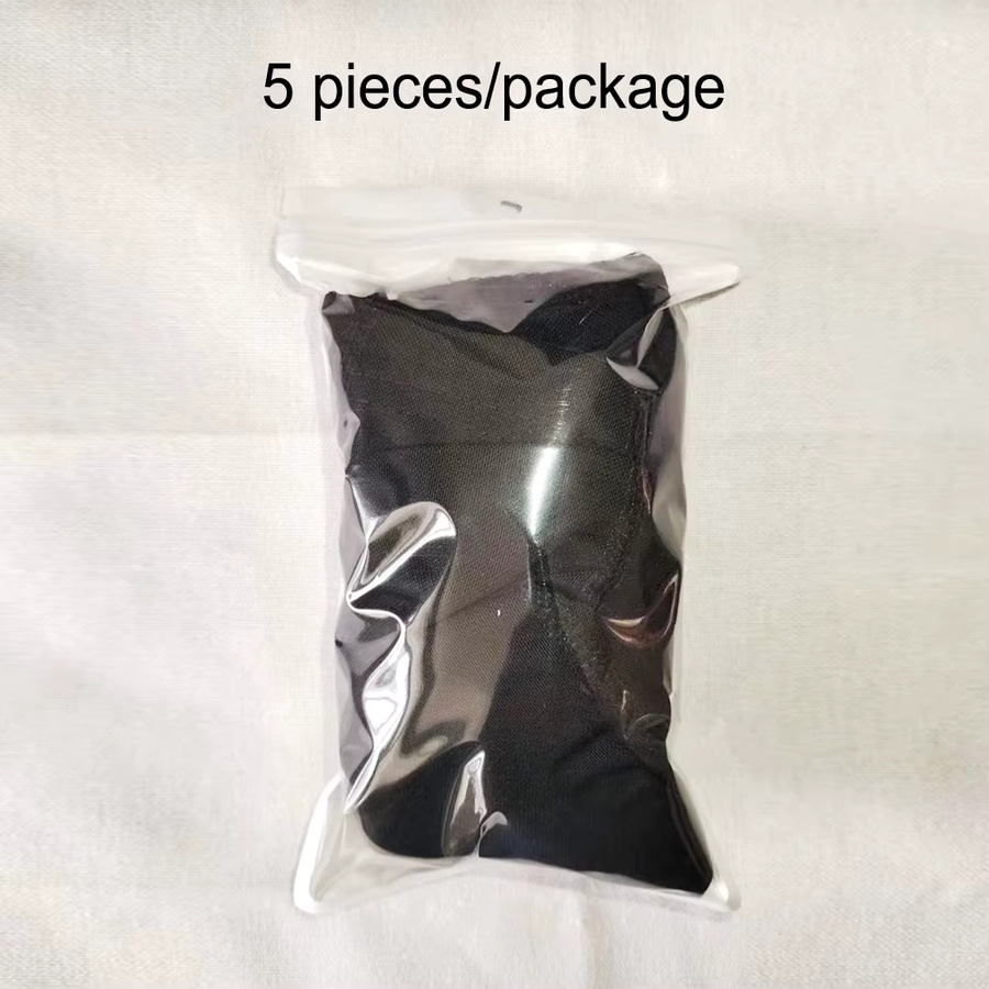 5 Stück Perückenkappen Mesh, schwarz, dehnbar, Unisex - Bild 3