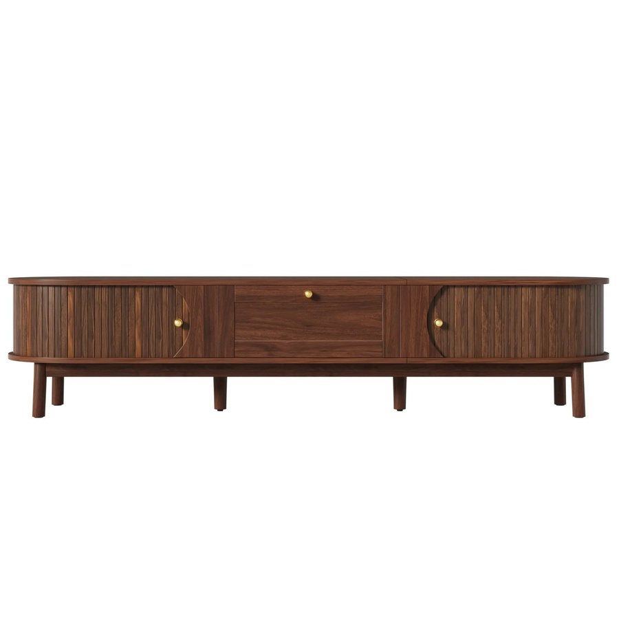 okwish Schrank mit Schubladen für dein Wohnzimmer in Braun, B/T/H: 170 x 39,5 x 38 cm - Bild 2