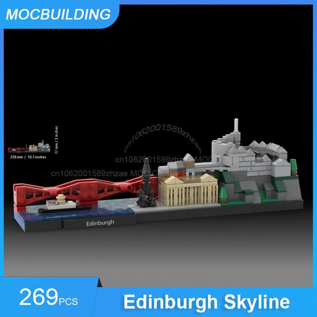 MOCBUILDING Edinburgh Skyline Architektur, Bausteine, 269 Teile - Bild 1