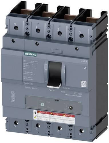 Siemens 3VA5322-6EC41-0AA0 Leistungsschalter in Grau mit einem Einstellbereich von 225 - 225A und einer maximalen Schaltspannung von 600V DC/AC - Bild 1