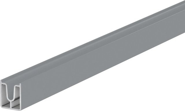 ZacAlu Start- und Endprofil Aufnahmeleiste für Zierbleche aus Aluminium, Silbergrau, Länge: 180 cm - Bild 1