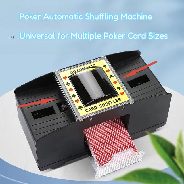 MYGVN Automatischer Multi-Game-Kartenmischer, Partyspiel, Schwarz - Bild 1
