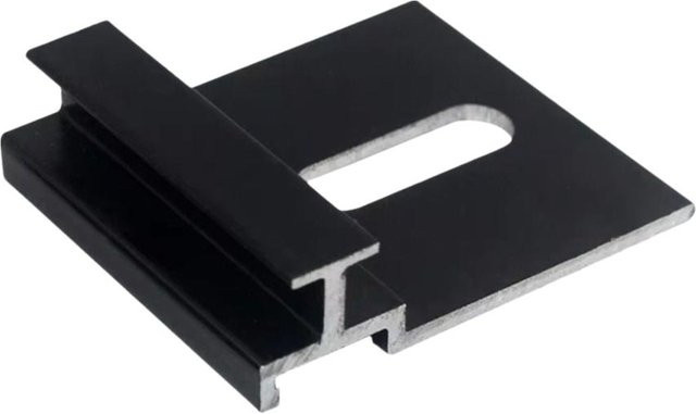 Manshong Trockenaufhängung Clip für Keramikfliesen aus Zinklegierung, Farbe: Schwarz, Dicke: 6 mm - Bild 1