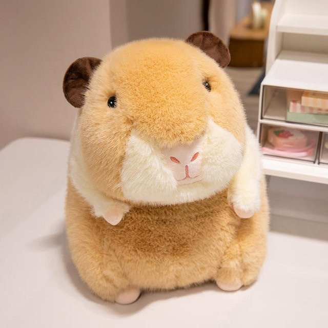 Kidsly Meerschweinchen Plüschspielzeug, Kuscheltier, khaki, ab 3 Jahren - Bild 1