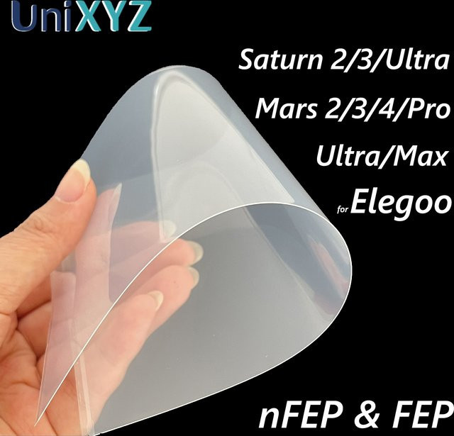 Elegoo NFEP-Folie für Resin Tank, transparent, kompatibel mit Elegoo Saturn 4 3 2 S, Mars 5 4 3 2 Pro, DLP Max, Jupiter und weiteren Modellen - Bild 1