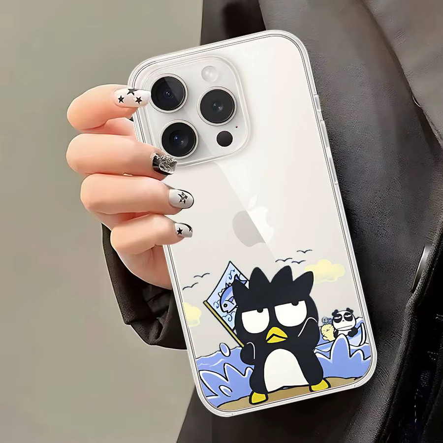 Kawaii B-Badtz-Maru Handyhülle für Apple iPhone 11 bis 17 Pro Max Mini, transparente weiche Bumper Cover Case - Bild 5