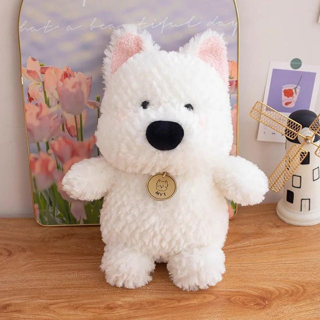 BC Pet Supplies West Highland Terrier-Plüschtier, weiß, ab 14 Jahren - Bild 1