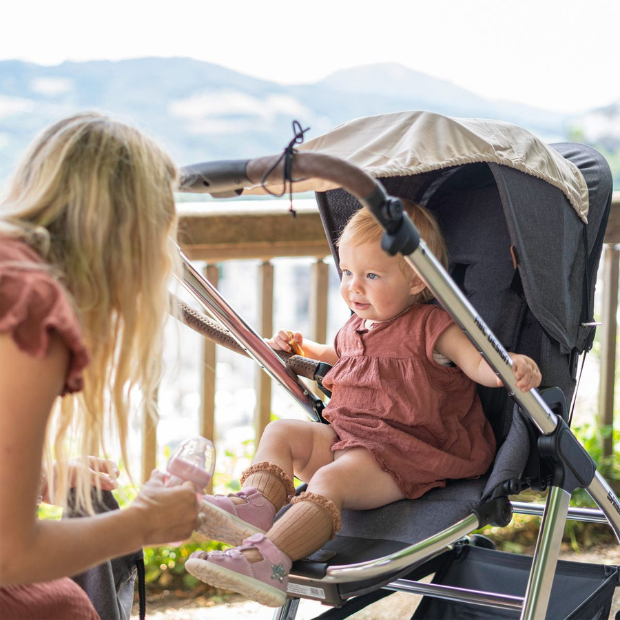 Zamboo Universal Sonnensegel für Kinderwagen in Beige - Bild 8