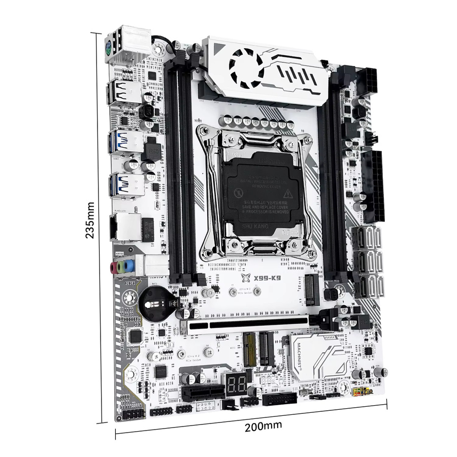 MACHINIST X99 K9 Motherboard Kit mit Xeon E5 2650 V4 CPU, 16 GB DDR4 RAM und NVME M.2, LGA2011-3 Schnittstelle mit TPM 2.0 - Bild 2