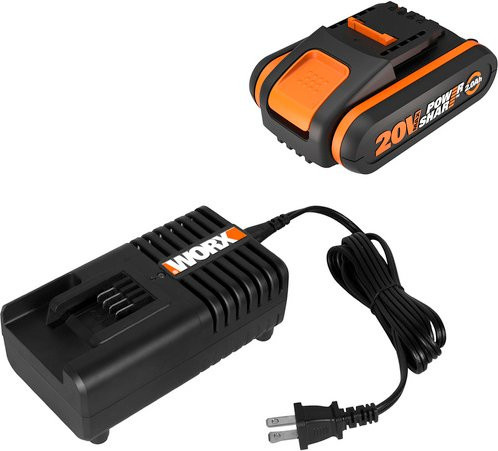 Worx PowerShare WA3601 Akku und Ladegerät Set, 20V 2Ah, schwarz/orange - Bild 3
