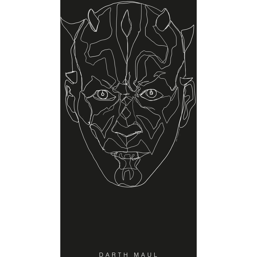 Komar Wandbild Star Wars Maul in Schwarz und Weiß, B/H: 50 x 70 cm - Bild 2