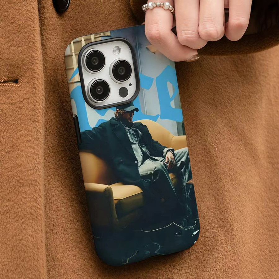 James A-Arthur Pisces Handyhülle für iPhone 17 16 15 14 13 12 Pro Max Plus in Weiß und Multicolour mit glänzender HD-Doppelschicht-Flüssighartschale - Bild 3