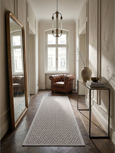 ESERA Kadima Design Läufer Flachgewebe Beige B: 80 cm, L: 150 cm - Bild 1