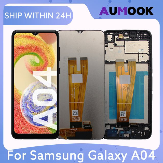 Samsung Galaxy A04 SM-A045F Ersatz Display Baugruppe mit LCD Touch Digitizer in Schwarz für 6,5 Zoll Bildschirme - Bild 1