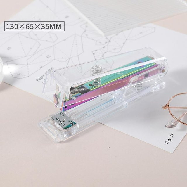 Binchi Cultural Supplies Mini Binder Clips aus Kunststoff in Transparent zum Installieren und Demontieren von Papierbindern - Bild 1