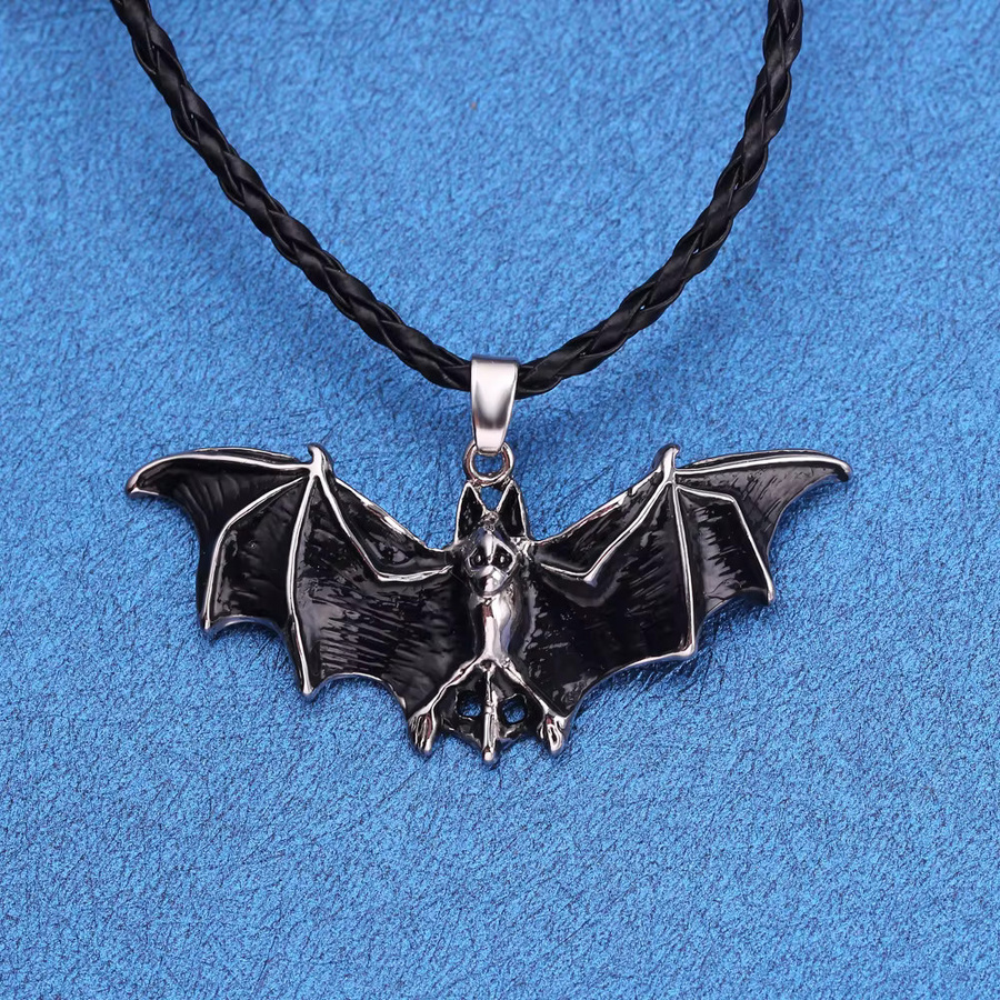 TAKARA TOMY Halskette Fledermaus, Silber, Unisex, Vintage - Bild 2