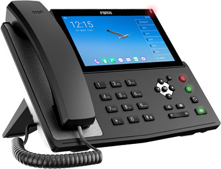 Fanvil X7A IP-Telefon Schwarz mit LCD-Display, WLAN, Bluetooth und Android - Bild 1