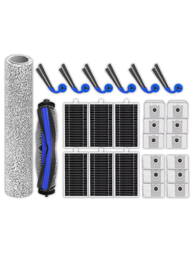 Ecovacs Ersatzteil-Set für T90 OMNI, T90 PRO OMNI, X9S PRO OMNI, X12 PRO OMNI und Yeedi M16 mit Bürsten, Mopps, Beuteln und Filtern in Multicolour - Bild 3