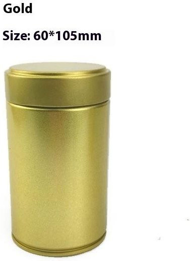 Binchi Outdoor Product Teedose aus Metall in Gold, luftdichte und auslaufsichere Aufbewahrungsdose für Matcha Pulver und Gewürze - Bild 1