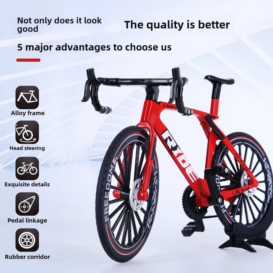 YJLETOY Fahrrad Modell Diecast, 1:8, Metall, Off-road Berg - Bild 4