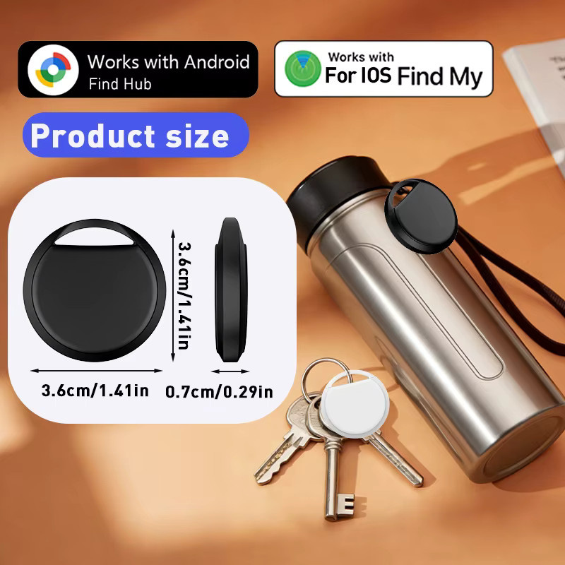 leapii Air Tracker Tag Bluetooth Gegenstandsfinder kompatibel mit iOS Find My und Android Find Hub App für Schlüssel, Geldbörsen und Gepäck in Schwarz oder Blau - Bild 5