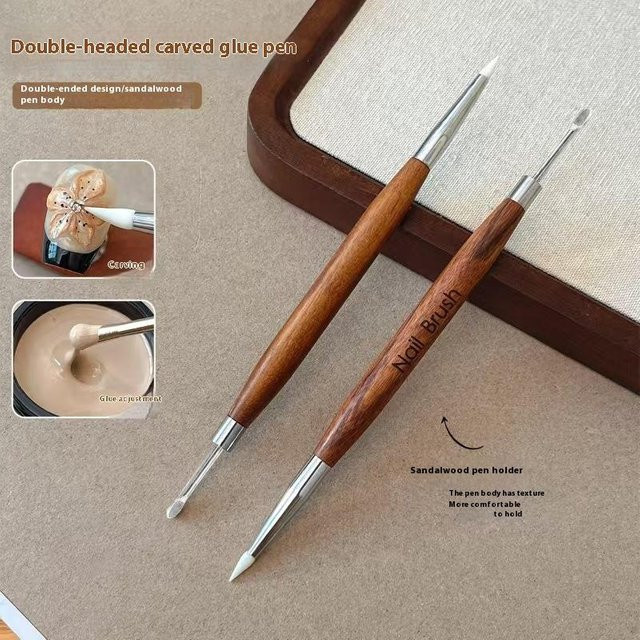 JCSYFAC Doppelköpfiger Nail Art Pinsel, Maniküre Werkzeug - Bild 1