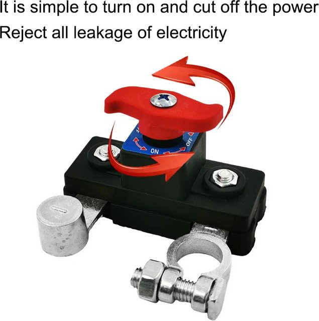 LuminDrive Manueller Batterie-Trennschalter für 12 V und 24 V für Automobile, Fahrzeuge, LKW, Bus, Wohnmobile und Marine - Bild 1