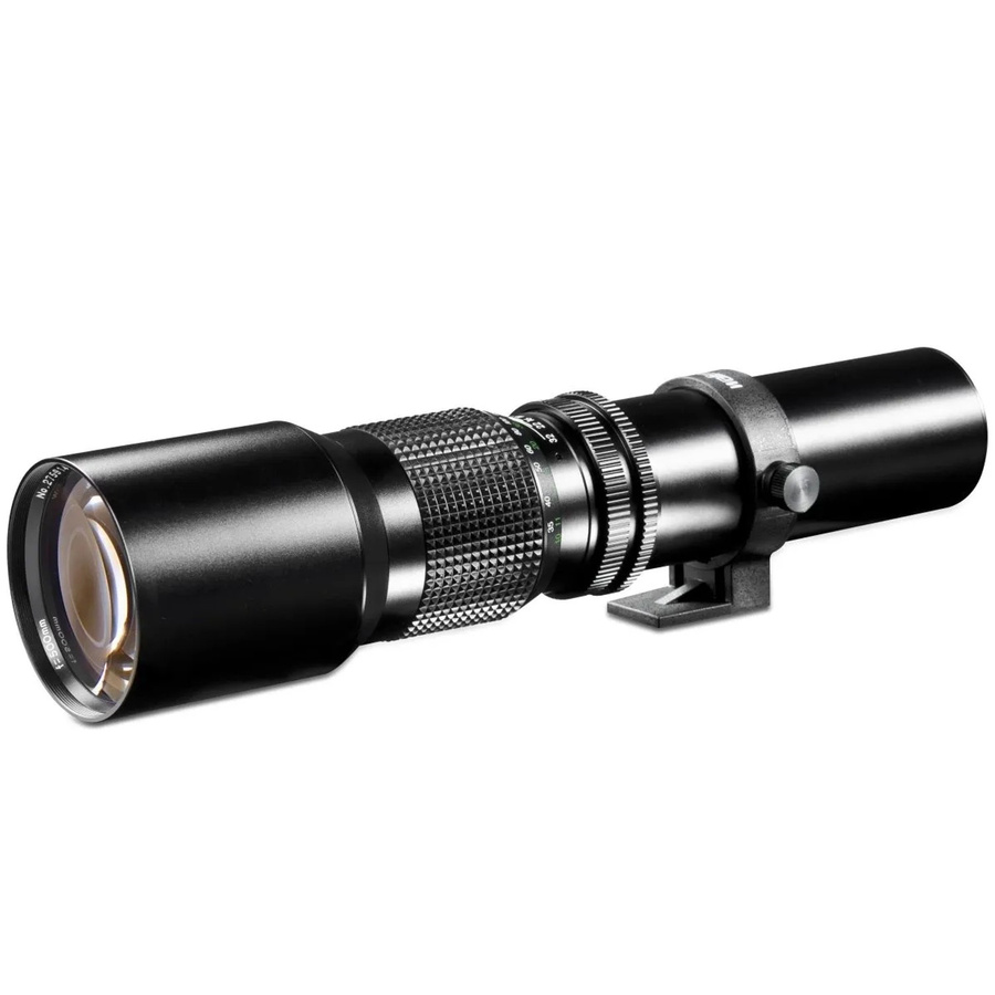 Walimex Pro 500mm f/8.0 Teleobjektiv für Sony E Vollformat und APS-C, Schwarz - Bild 2