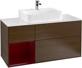 V&B Waschtischunterschrank Finion Wandbeleuchtung in Weiß, Breite: 120 cm, Tiefe: 50,1 cm, Höhe: 50,1 cm - Bild 1