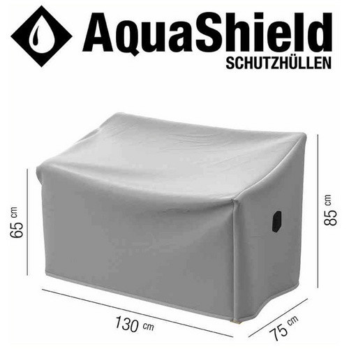 Siena Garden AquaShield Schutzhülle für 2er Bank, Hellgrau, Breite: 130 cm, Tiefe: 75 cm, Höhe: 65-85 cm - Bild 2