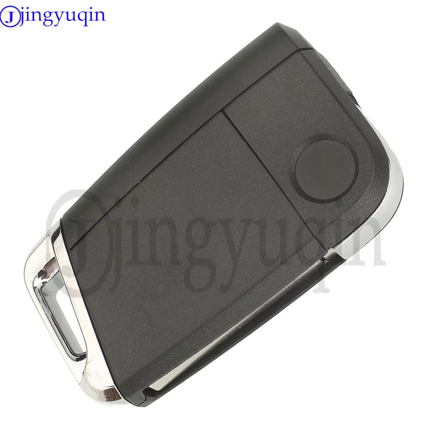 Jingyuqin Original Fernbedienung Autoschlüssel für VW Volkswagen POLO 2017-21, MQB49/5C 434MHz Chip 2G6959752/2G6959752D mit HU162t Klinge, Schwarz - Bild 3