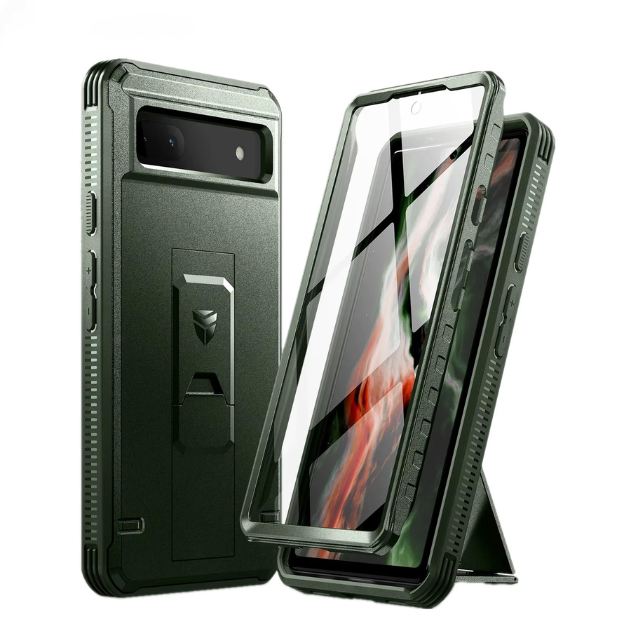 Stoßfeste Militärschutzhülle mit integriertem Displayschutz für Google Pixel 6a in Blau - Bild 7