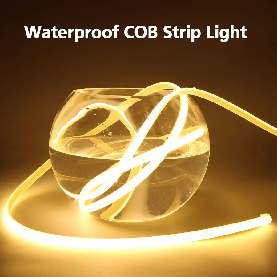 AIMENGTE COB Silikon LED Rohr Licht Warmweiß, Wasserdichte Outdoor LED String Lampe für Garten und Pool - Bild 3