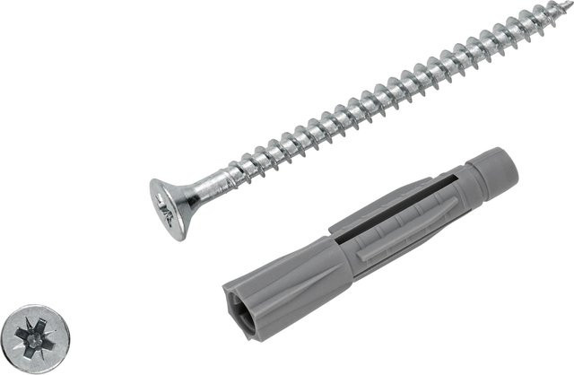 LUX-TOOLS Allzweckdübel aus Nylon mit Schrauben, Durchmesser: 8 mm, Länge: 45 mm, 50 Stück - Bild 1