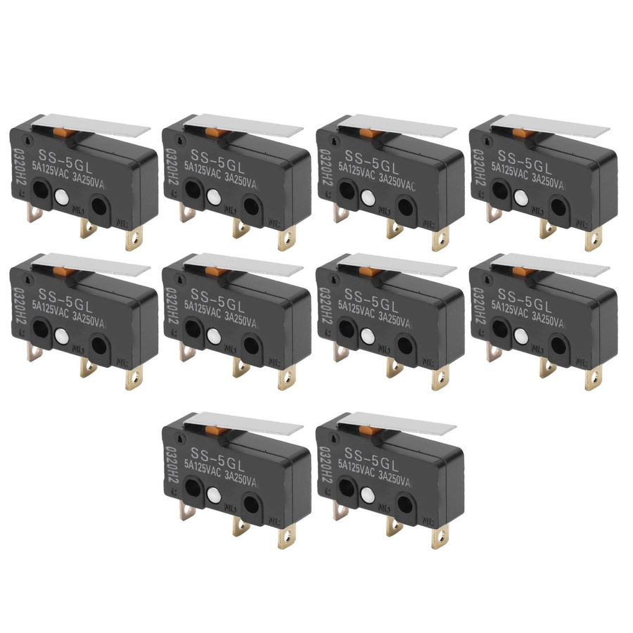 10 Stück Endschalter SS-5GL Mini-Schalter für ENDSTOP RAMPS 1.4 3D-Druckerzubehör in Schwarz - Bild 3