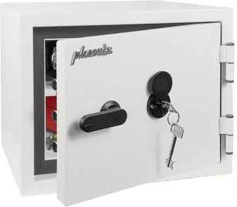 Phoenix Sicherheits- und Feuerschutztresor Fortress Pro SS1461K, Sicherheitsstufe S2, B/T/H: 44,0 x 42,0 x 35,0 cm, 23 Liter, weiß - Bild 1
