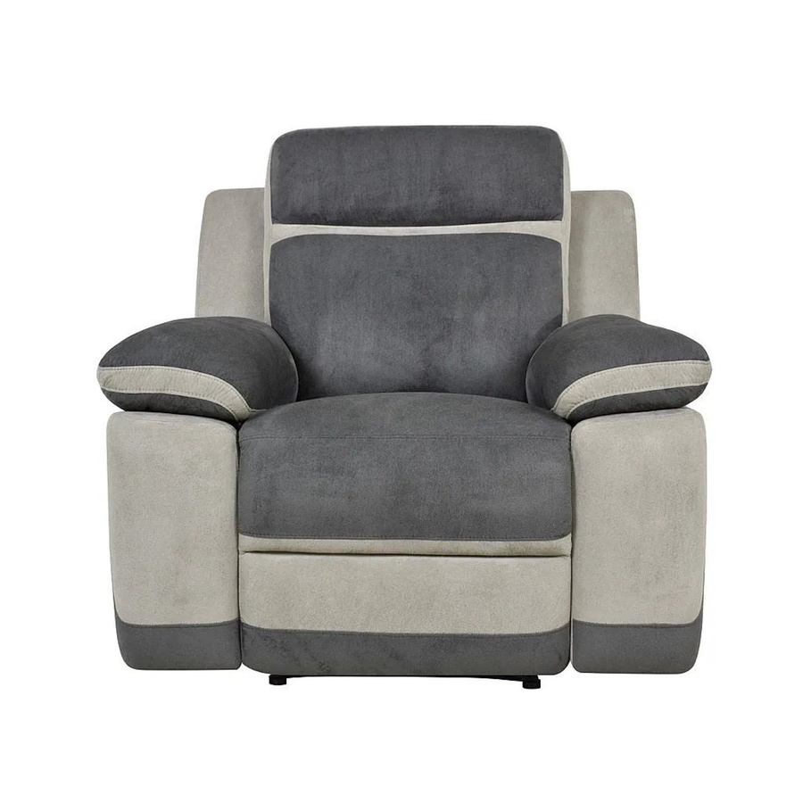 Vente-unique Relaxsessel Talca in Anthrazitgrau mit Microfaser-Bezug und Armlehnen, Höhe: 101 cm - Bild 2