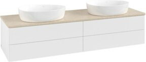 V&B Waschtischunterschrank Antao ohne Frontstruktur in Weiß lackiert, B/T: 160 x 50 cm - Bild 1
