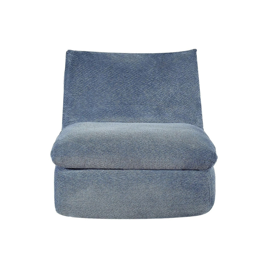 Vente-unique Sessel Loleva mit gerader Rückenlehne in Blau, Höhe: 84 cm, Breite: 78 cm, Tiefe: 104 cm - Bild 2