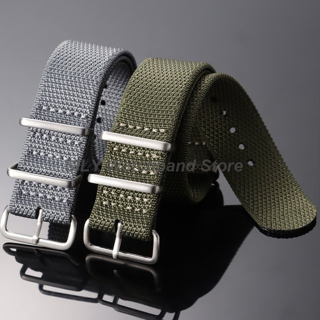 asukaband Uhrenarmband Nylon, 20/22 mm, Unisex - Bild 1