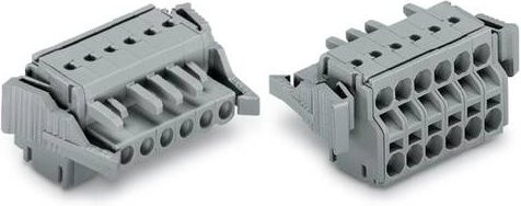 WAGO Buchsengehäuse-Kabel 231-2111/037-000 in Grau, 25 Stück mit 5 mm Rastermaß - Bild 1