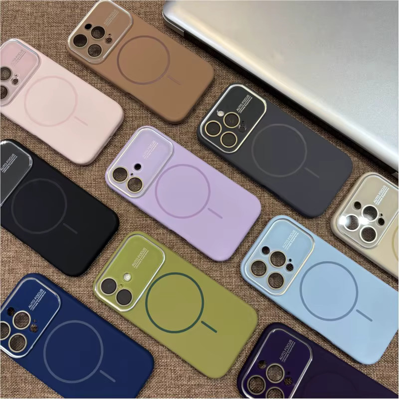 MagSafe iPhone 17 16 15 Pro Max Hülle aus Flüssigsilikon mit magnetischer kabelloser Ladefunktion und Schutzrückseite von HSDA - Bild 4