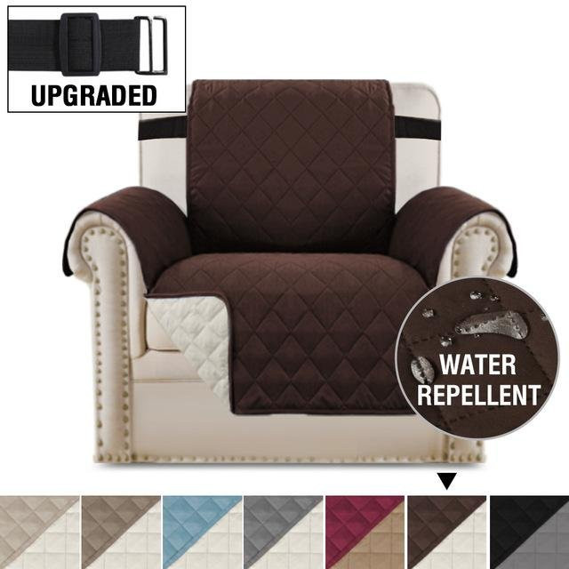 Wasserdichter und waschbarer Liegesofabezug von Yiran Furniture in Braun für 2 Sitze - Bild 1