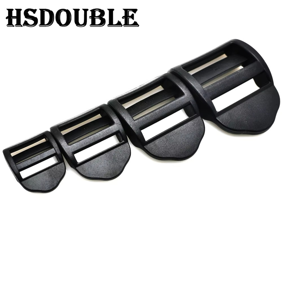HSDOUBLE 10er Packung Kunststoff Leiterverriegelung und Entriegelungsschnallen für Rucksackgurte und Gurtband in Schwarz, erhältlich in 20 mm, 25 mm, 32 mm und 38 mm - Bild 2